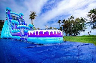 19ft single lane Jellyfish Waterslide