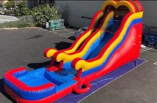 16ft single lane Rainbow Waterslide