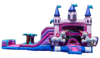 Tropical Unicorn Castle Wet