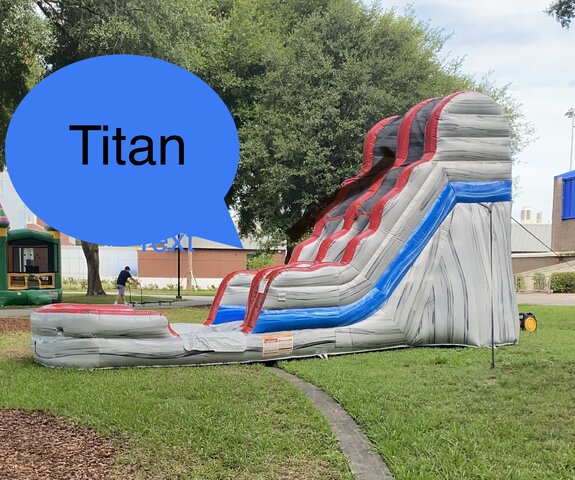 15' Titan Slide with Pool