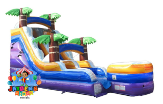 15ft  Tropical Purple Waterslide