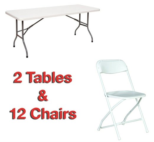 Tables and chairs package