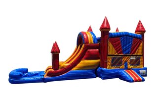 New Boy Castle Combo with Single lane slide