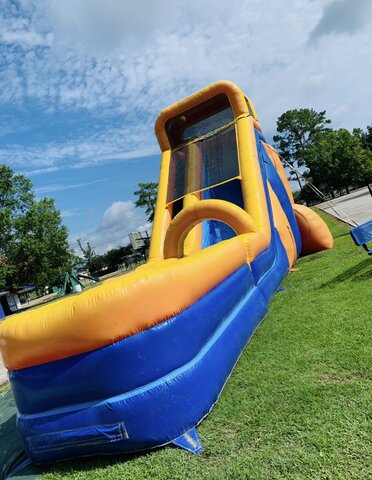 20ft Big orange waterslide