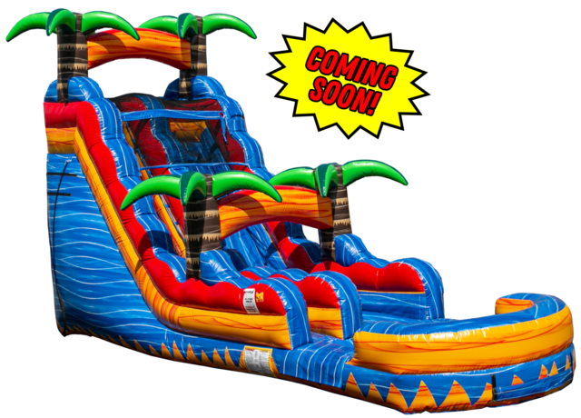 18ft Tropical Inferno Single Lane Slide