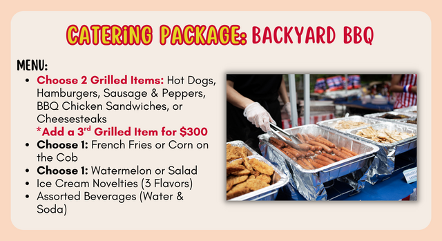   Catering Package - Backyard BBQ