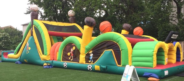 63ft 3 Lane Sports Obstacle Course