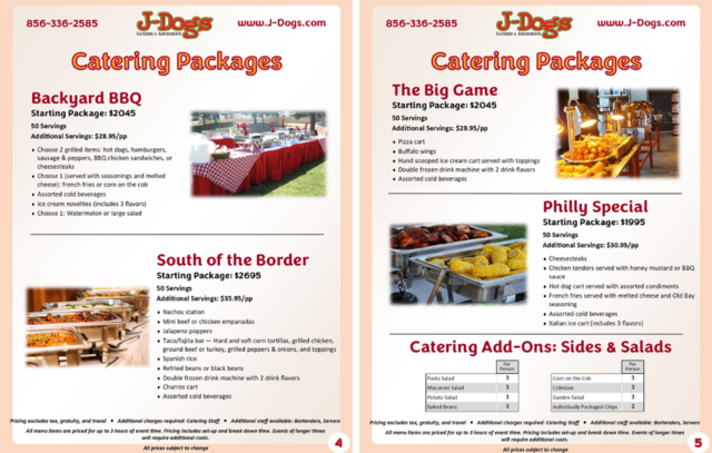  Catering Packages