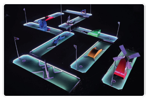 9-Hole LED Mini Golf