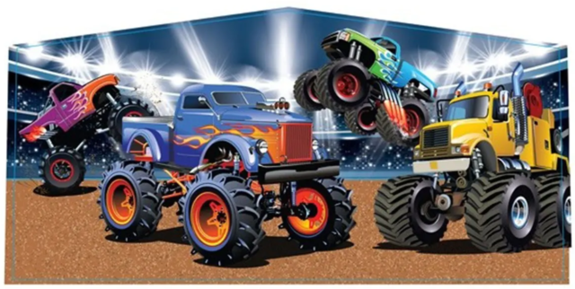 Bounce House Banner - Monster Trucks