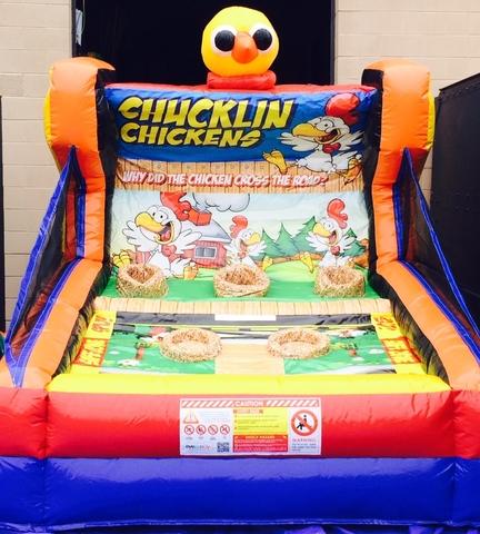 inflatable chicken fight pool game