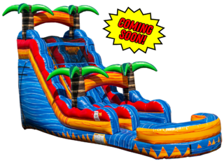 18ft Tropical Inferno Single Lane Slide (Wet/Dry)