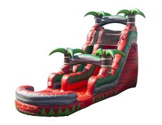 18ft Ruby Crush Single Lane Slide (Wet/Dry)