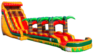 22ft Fiesta Tsunami Double Lane Slide w/ Slip n Slide (Wet Only)