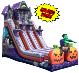 24ft Haunted Mansion Double Lane Slide (Dry Only)