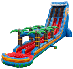 27ft Tropical Tsunami Double Lane Slide w/ Slip & Slide (Wet Only)