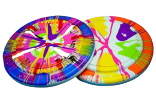 Frisbee Spin Art