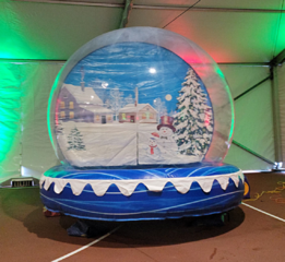 Human Snow Globe