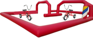 Wacky Trikes with Inflatable Race Track