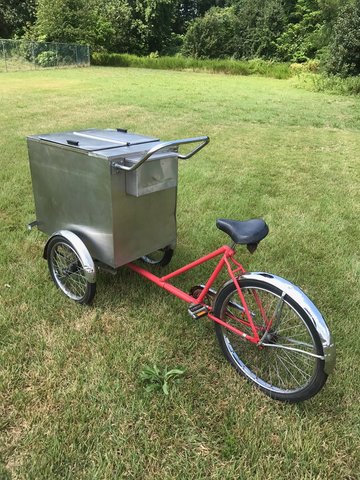 NEW to J-Dogs! Boardwalk / Bicycle Ice Cream Cart