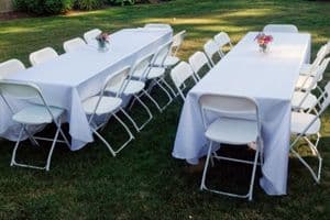 Royal Oak table and chair rentals