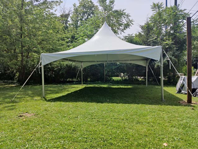 20x20 high shop peak tent