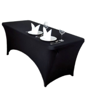 Black Spandex 6ft Table Cover