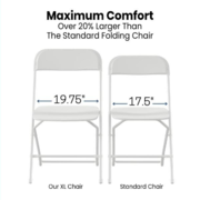 Gray Plus Size Folding Chair