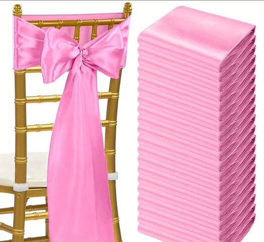 Chair Sashes Pink Color 