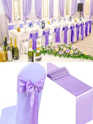 Chair Sashes Light Purple Color 