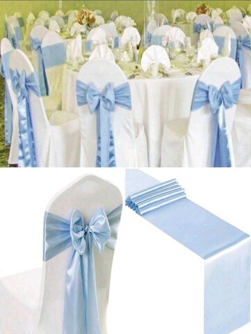 Chair Sashes Light Blue Color 