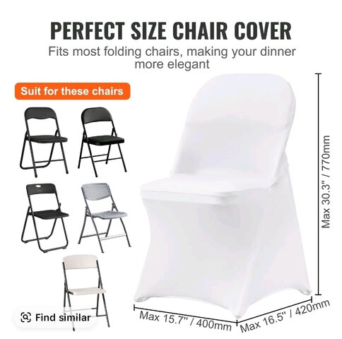 Chairs Covers white color 