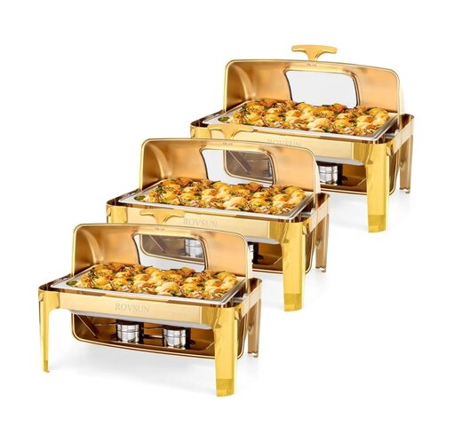Chaffing Dishes, Gold Color 