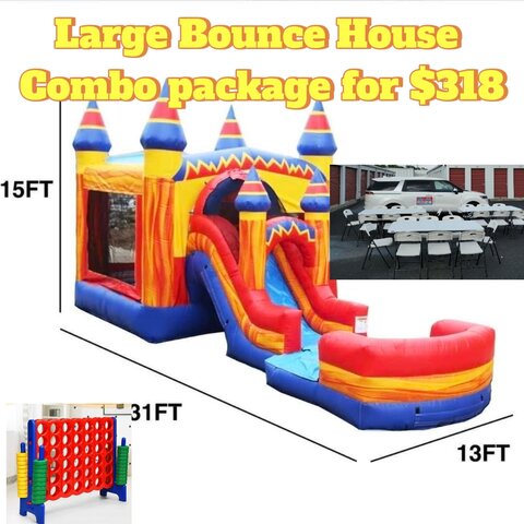  Large Bounce House Package For less