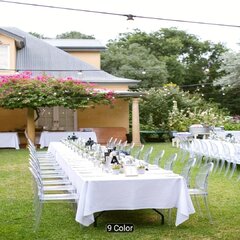 Rectangle Tablecloth  white Color 120 inches 