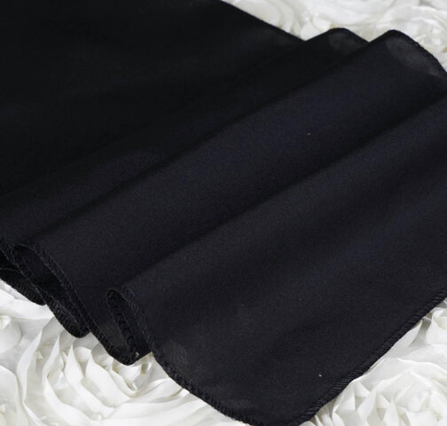 Black Polyester Table Runner