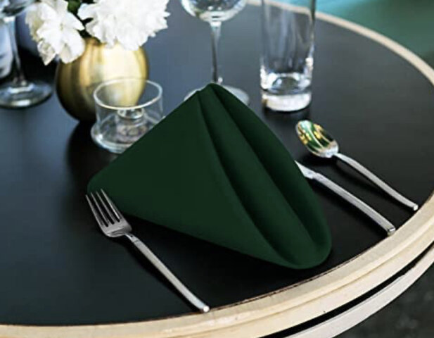 17”x17” Hunter Green Polyester  Napkin