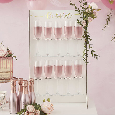 2 Row Tabletop Champagne Wall 