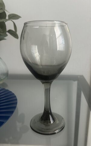 Smoke Black Wine Glass