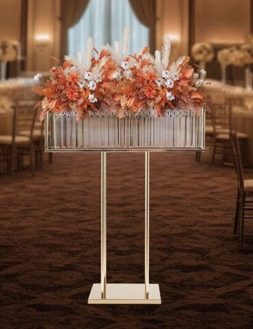 Gold Frame Rectangle Chandler Centerpiece 