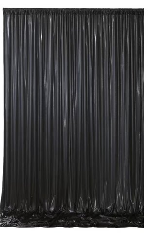 Black Shiny Backdrop 5’x10’ 