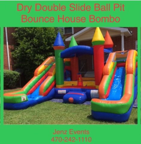 DRY Bounce house water slide mini combo