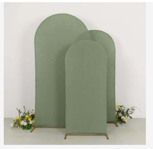 3 Pcs Dusty Sage Green Chiara Wall Covers 5’ 6’ 7’
