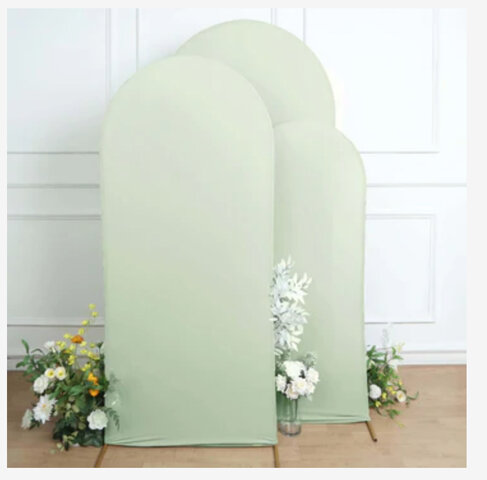 3 Pcs Matte Sage Green Chiara Wall Covers 5’ 6’ 7’