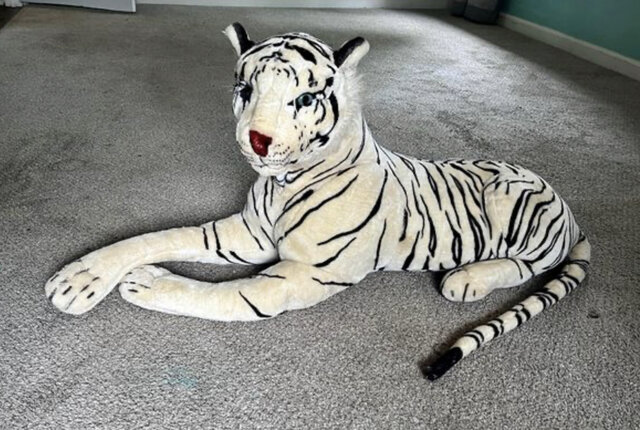 Safari Siberian White Tiger Stuff Animal