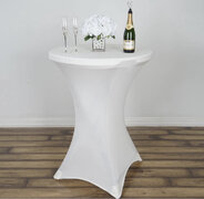 White Highboys Spandex Tablecloth 