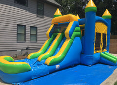 Commercial Bounce House Double Slide Combo (Dry Only)