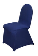Navy Blue spandex Banquet Chair Cover