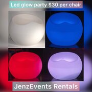 LED/RGB Glow Chairs. Change Colors.
