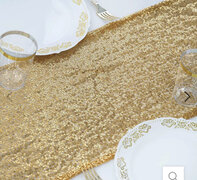 Gold Sequins Table Runner 